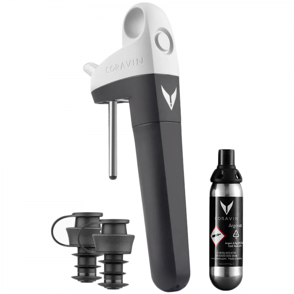 Coravin Pivot System do przechowywania wina Szary