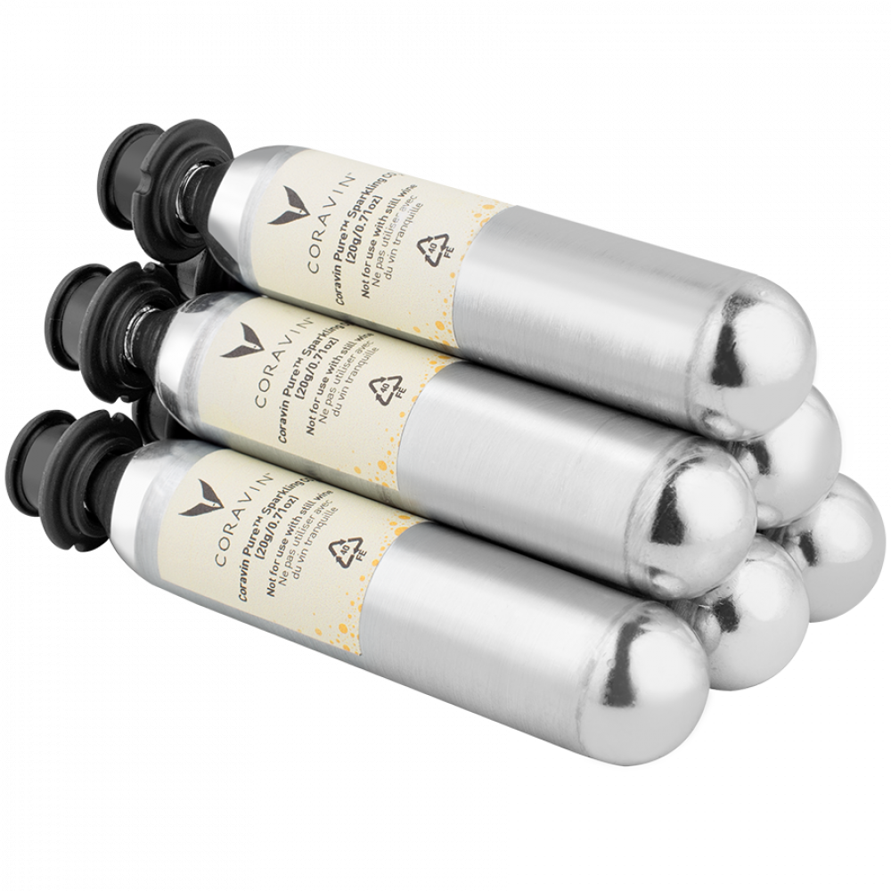 Coravin Pure Sparkling Zestaw kapsułek z CO2 6 sztuk