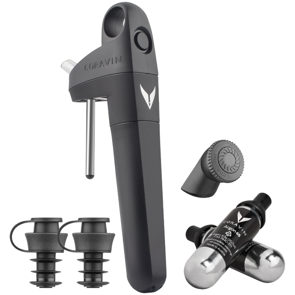 Coravin Pivot Plus System do przechowywania wina Czarny