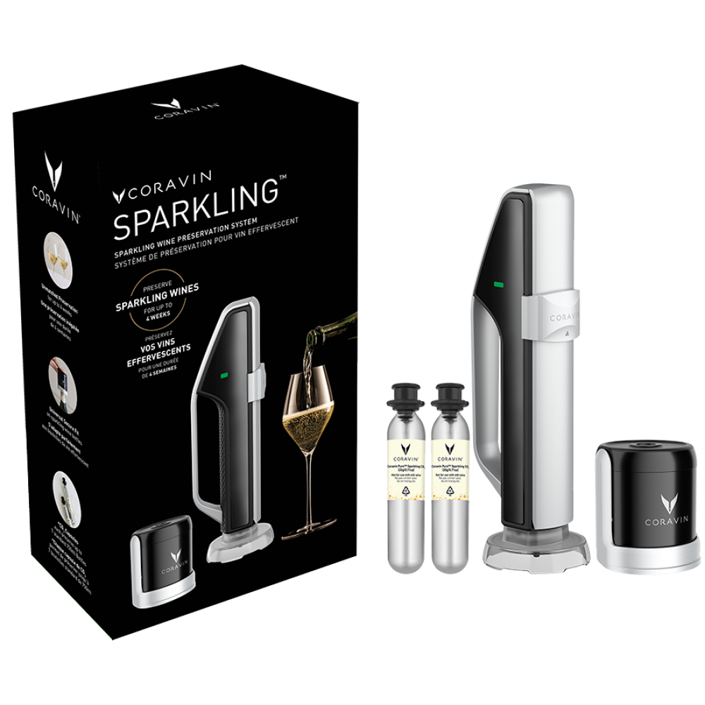 Coravin Sparkling System do przechowywania wina musującego CO2